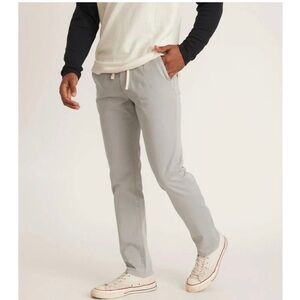 Marine Layer Slim Fit Saturday Pant in Light Grey